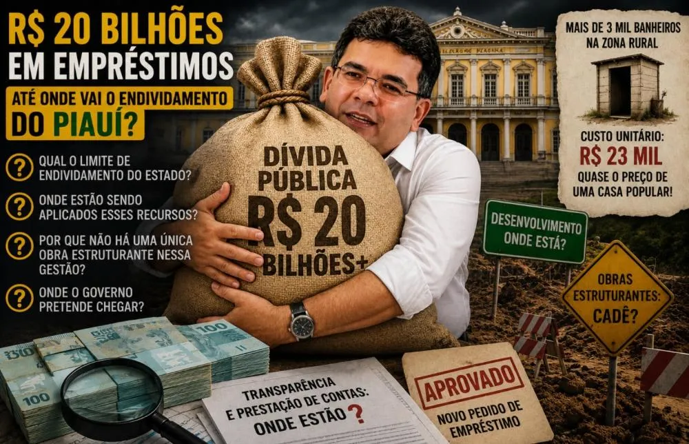 R$ 20 bilhões em empréstimos: até onde vai o endividamento do Piauí?