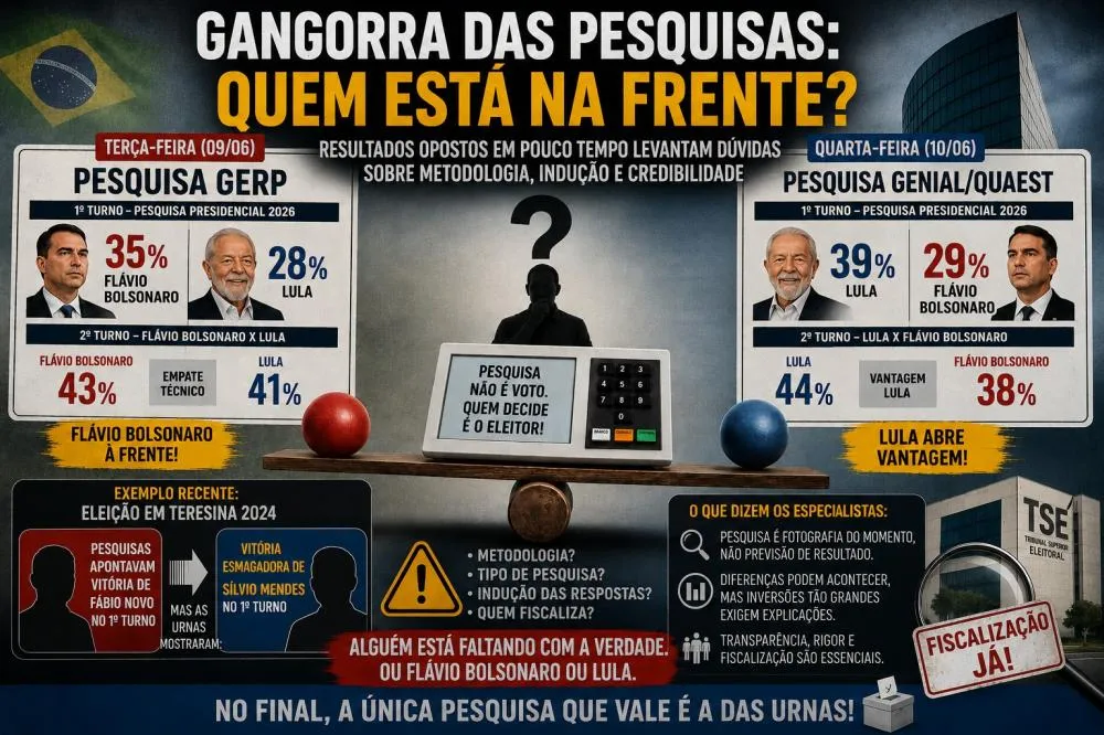 Gangorra das pesquisas eleitorais reacende debate sobre metodologia, credibilidade e influência no voto