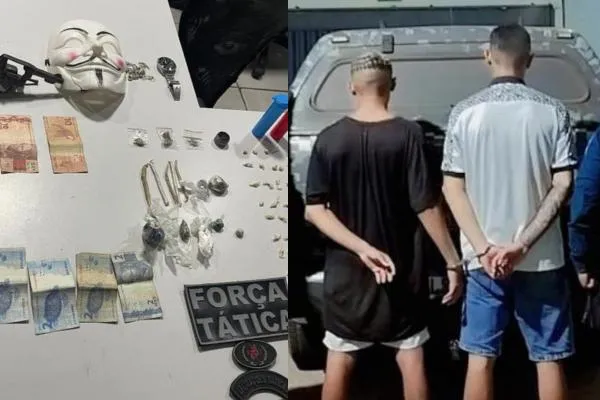 Dois suspeitos são presos com arma, drogas e celulares na zona Leste de Teresina