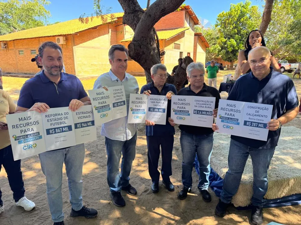 Ciro anuncia novos investimentos e reforça parceria com Porto Alegre do Piauí