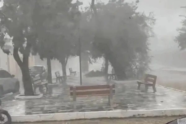 Fenômeno raro semelhante a tornado é registrado e acende alerta no Piauí