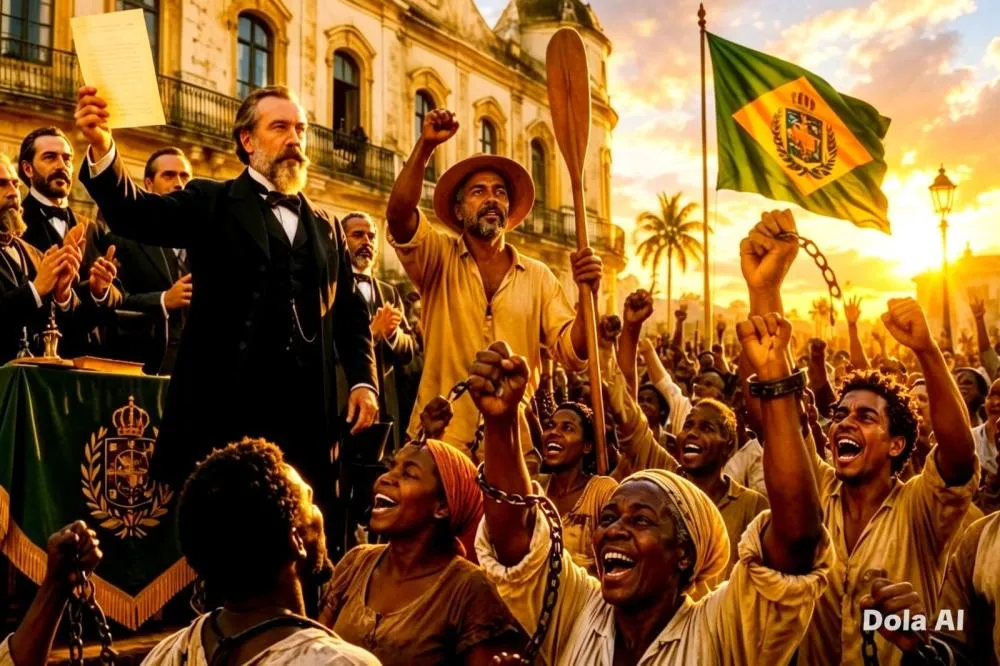 O Ceará foi vanguardista na questão da abolição da escravidão no Brasil - Foto: Reprodução/Imagem gerada por IA