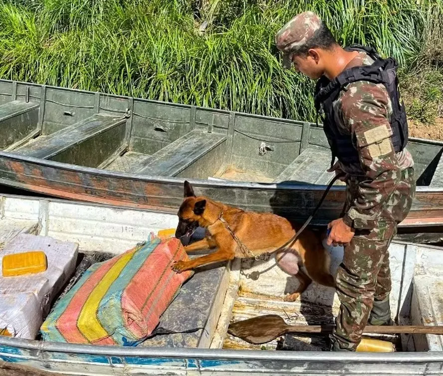 Houve mudança de rotas mas a droga continua entrando no Brasil por via fluvial - Foto: Reprodução
