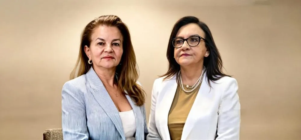 As duas Marias, as duas magistradas Maria Luíza e Maria Célia - Foto: Reprodução
