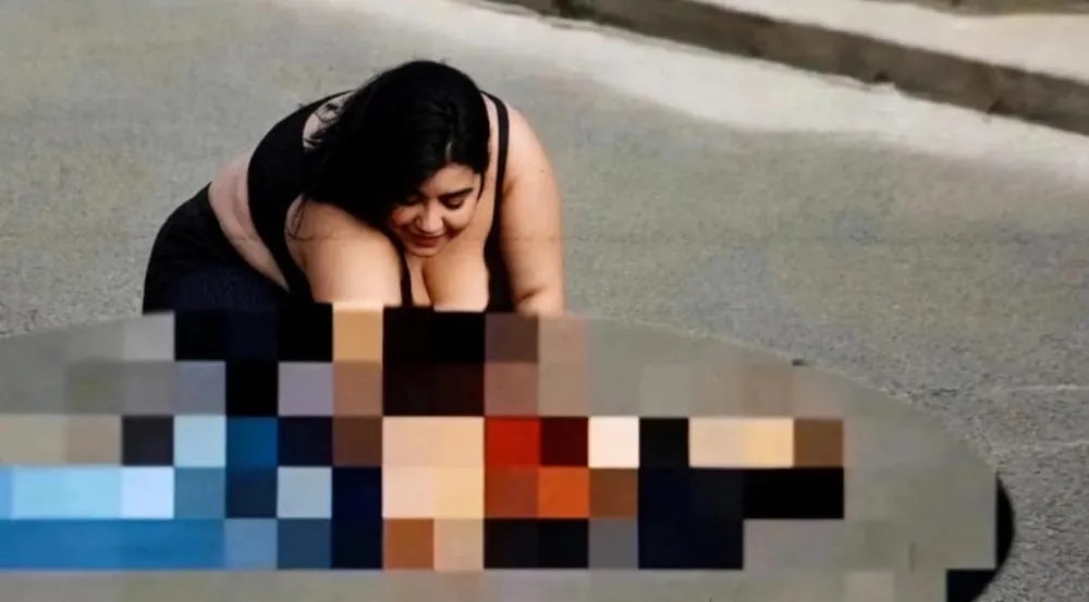 Esse é mais um exemplo da violência doméstica reversa onde o homem é a vítima - Foto: Reprodução