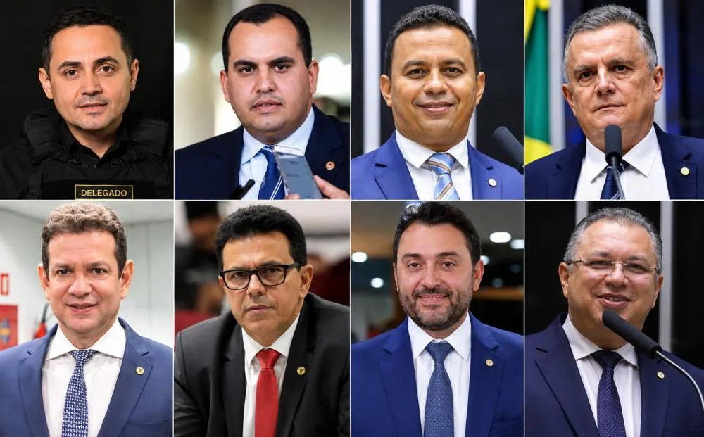 Charles, Georgiano, Dr. Francisco, Fávio, Castro Neto, Zé Santana, Átila Filho e Florentino Neto - Foto: Reprodução/Montagem