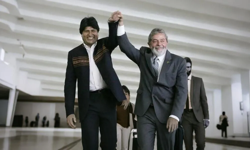 Evo Morales e Lula da Silva, grandes amigos - Foto: Reprodução