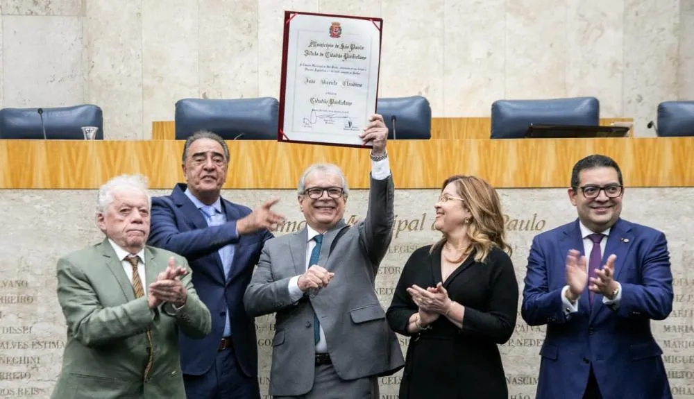 JVC impunha com orgulho o título de cidadão paulistano - Foto: Reprodução