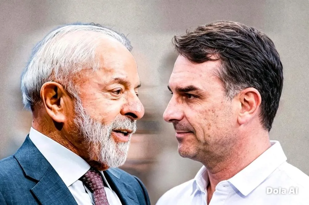 Lula vem perdendo pontos enquanto Flávio avança - Foto: Reprodução