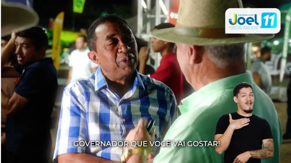 Momento do programa Eleitoral onde o candidato Joel Rodrigues faz o corpo a corpo com o povo - Foto: Reprodução