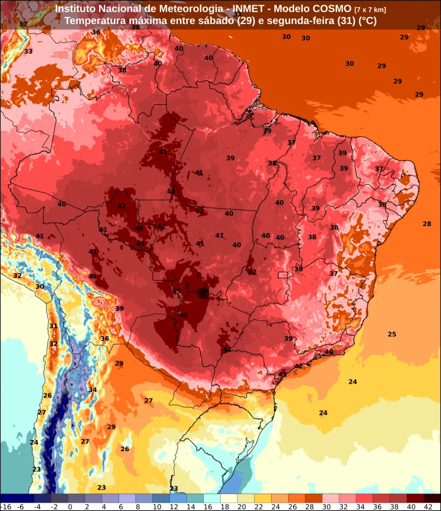 Foto: Reprodução/ INMET 
