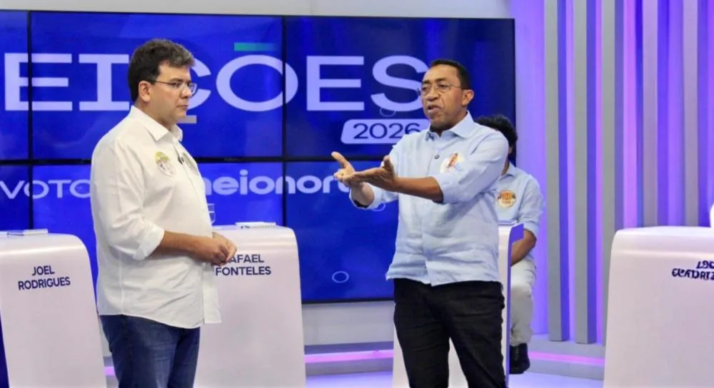 Rafael e Joel no debate - Foto: Reprodução