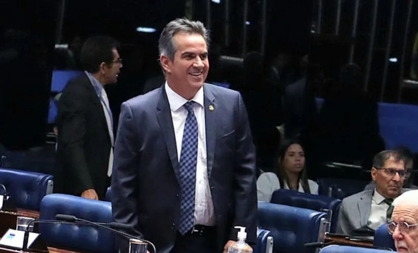 Ciro Nogueira no plenário do Senado Federal comemorando aprovação do projeto - Foto: Reprodução