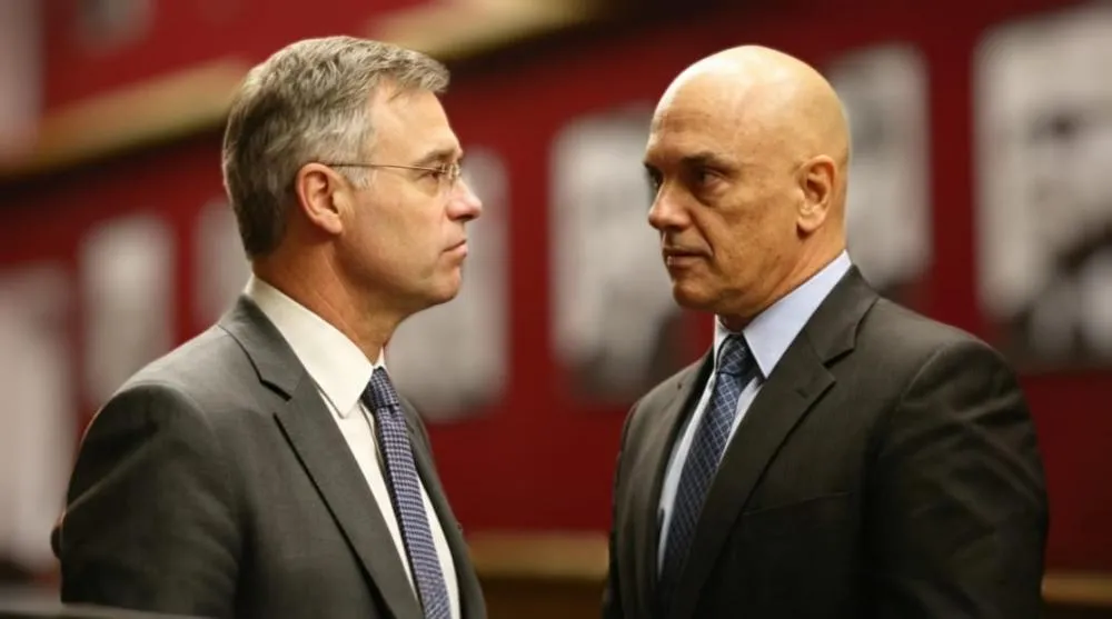 André Mendonça e Alexandre de Moraes - Foto: Reprodução/Imagem gerada por IA