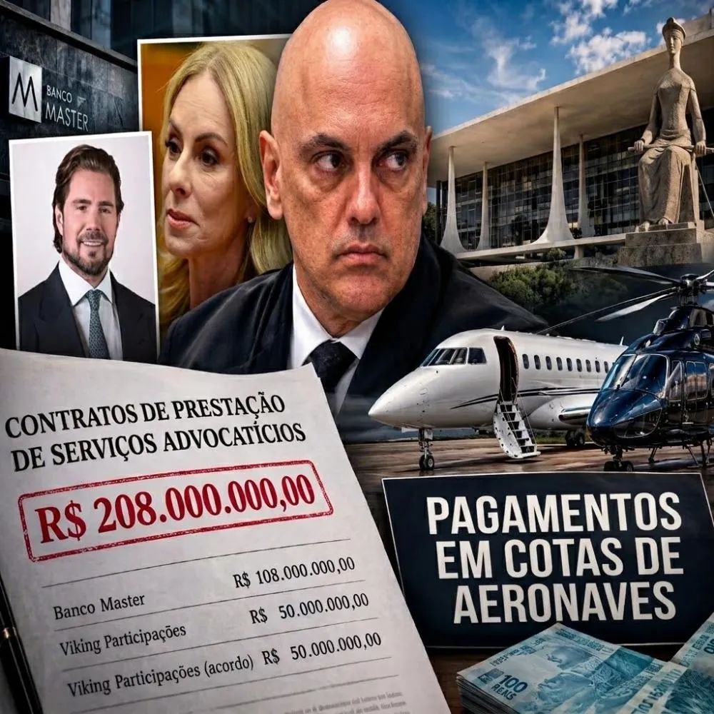 R$ 208 milhões em negócios colocam relação entre Moraes, Vorcaro e escritório da esposa sob escrutínio