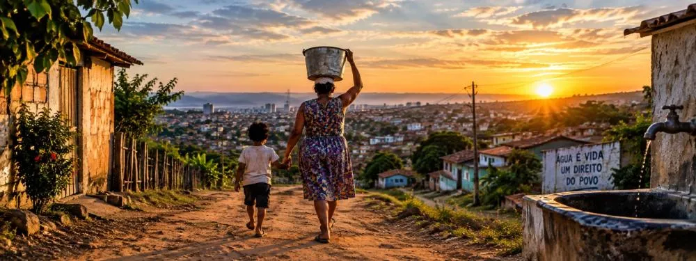 A dura realidade da lata d`água na cabeça 74 anos depois - Foto: Reprodução
