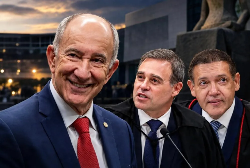 Rui Falcão, André Mendonça e Kassio Nunes Marques - Foto: Reprodução/Imagem gerada por IA