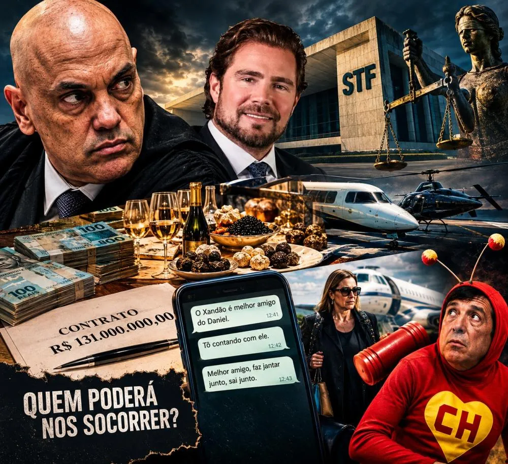 Dá mais para blindar Alexandre de Moraes diante de tantas evidências? - Foto: Reprodução/Arte gerada por IA