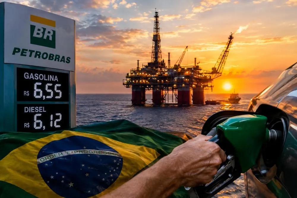 Brasil tem uma gasolinha com preço muito elevado para um grande produtor - Foto: Reprodução/Imagem gerada por IA