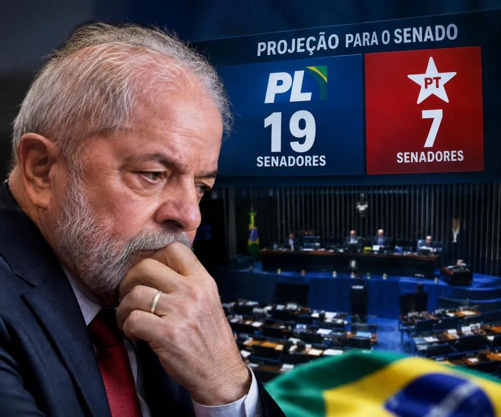 As projeções do PT para o Senado são pífias - Foto: Reprodução/Imagem gerada por IA