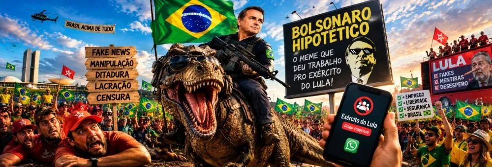 A reação criativa e bem humorada da direita às fake news da esquerda - Foto: Reprodução/Arte gerada por IA