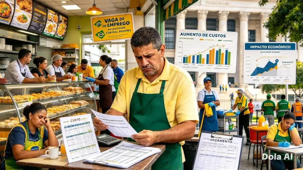 O fim da escala 6X1 pode ser um divisor de águas na economia e nas relações trabalhista no Brasil - Foto: Reprodução/Arte gerada por IA