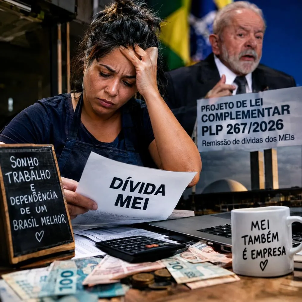A promessão anunciada pelo governo não cabe na expectativa do MEI endividado e pode virar frustração - Foto: Reprodução/Imagem gerada por IA