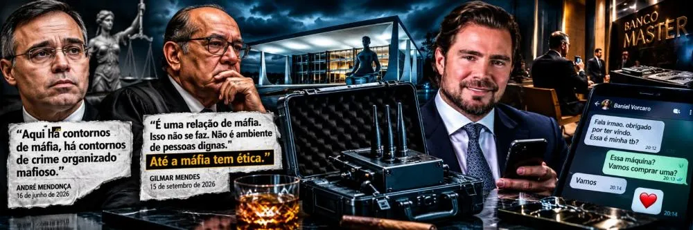 Máfia, maleta espiã e Banco Master: quando a conversa fica cabeluda até para os poderosos