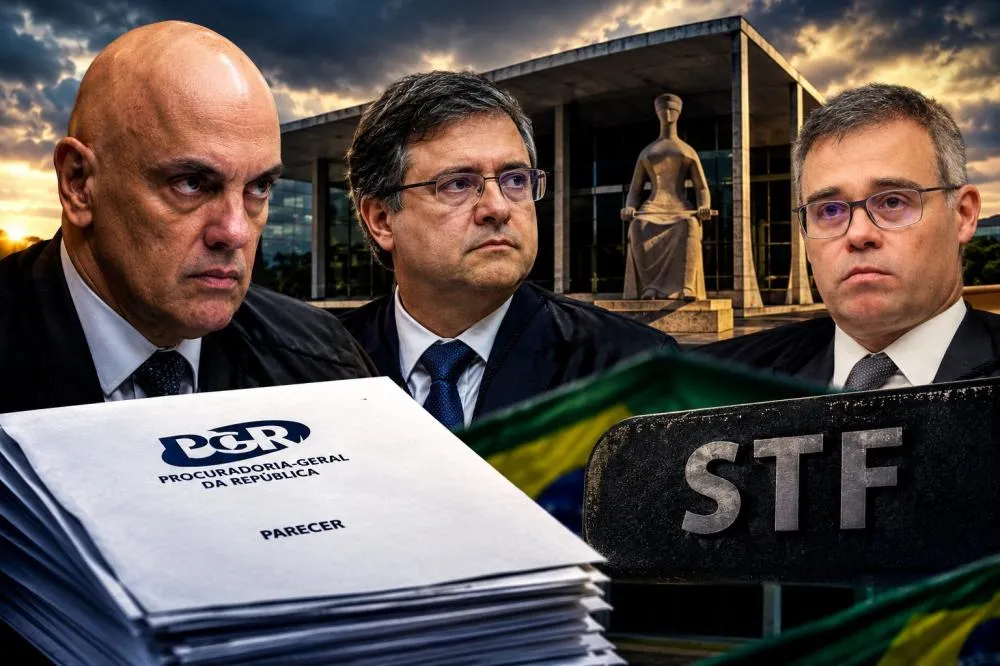 Relatório do PGR respalda trabalho de Mendonça - Foto: Reprodução/Imagem gerada por IA