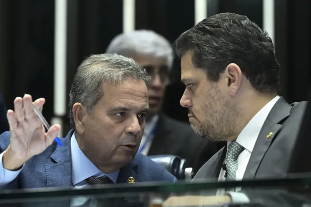 Senador Rogério Marinho e Davi Alcolumbre - Foto: Reprodução