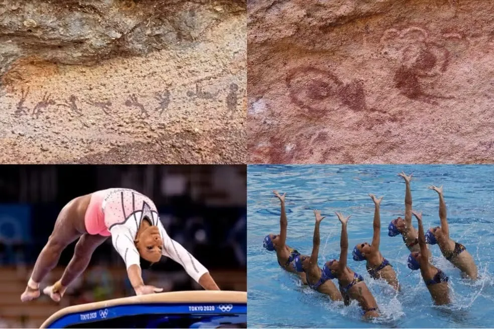 A fascinante conexão entre pinturas rupestres da Serra da Capivara e modalidades olímpicas modernas
