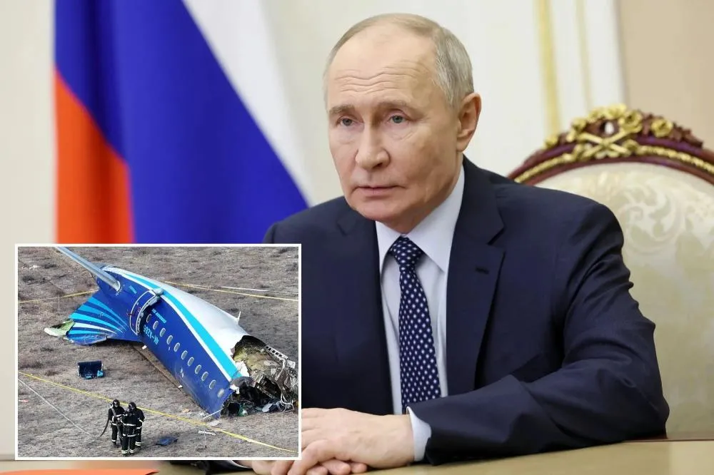 Putin pede desculpas ao Azerbaijão por avião abatido por engano na Rússia