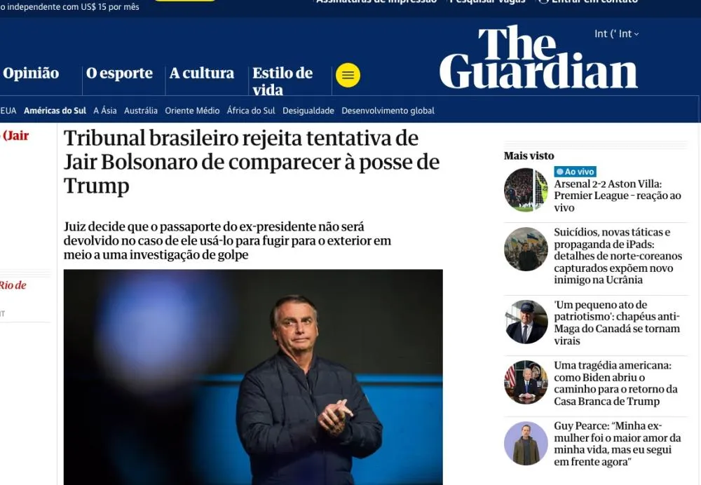 Decisão do STF sobre Bolsonaro gera repercussão internacional negativa para o Brasil