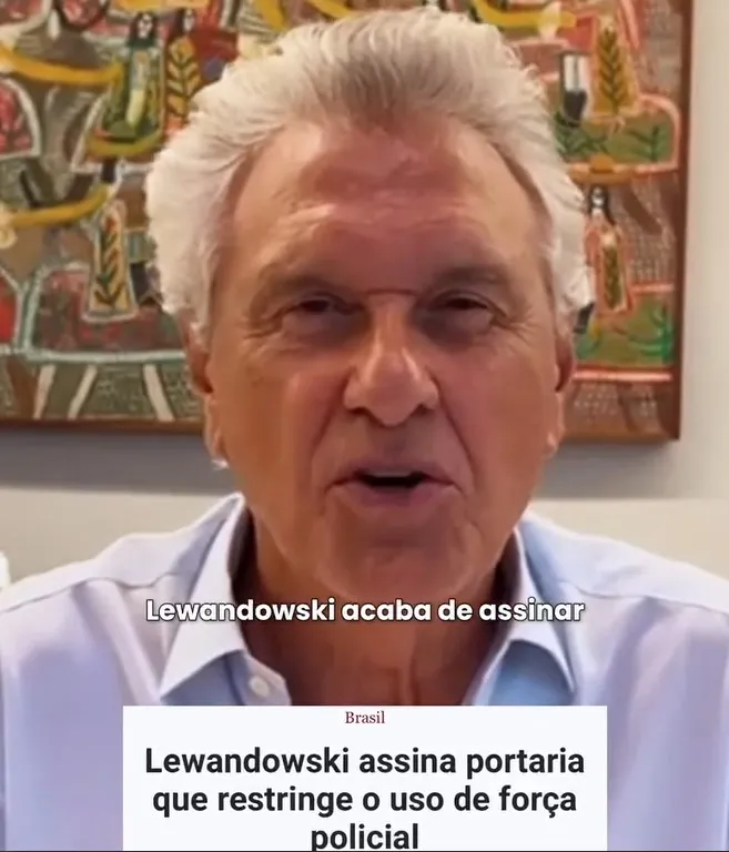 Ronaldo Caiado critica portarias de Lula que favorecem criminalidade e narcotráfico, enquanto enfraquecem a polícia brasileira
