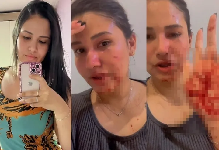 Blogueira é atacada com tesoura na frente da filha em Pio IX