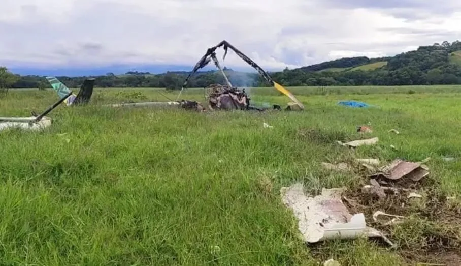 Tragédia aérea em Cruzília: helicóptero agrícola cai e deixa três mortos no Sul de Minas