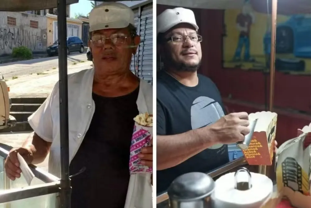 Filho deixa tudo para continuar legado do pai: A história emocionante de Eduardo e o carrinho de pipoca na USP