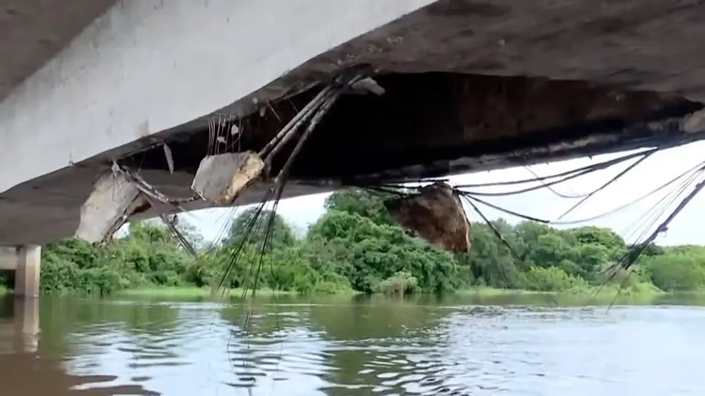 Ponte interditada na BR-316 altera rota entre Teresina e Belém do Pará
