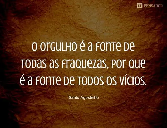 Mero orgulho humano?