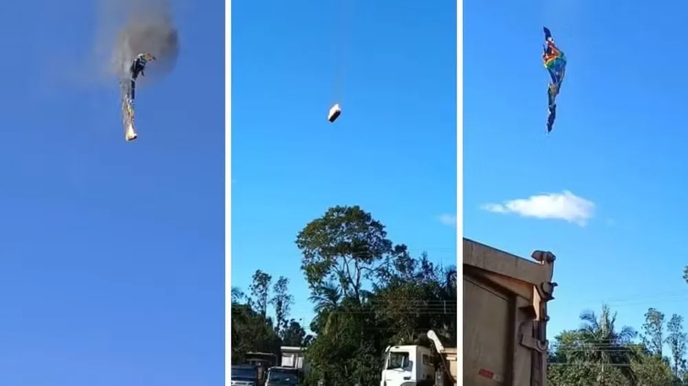 Balão pega fogo e cai em Santa Catarina, deixando ao menos 8 mortos e 13 feridos