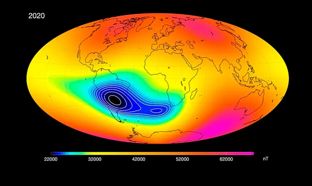 Brasil sob efeito de anomalia magnética que intriga a NASA