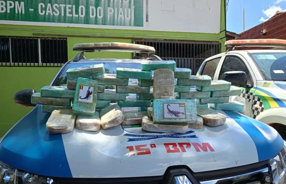 Tráfico domina todo o Piauí: Polícia apreende 70 kg de cocaína após acidente no interior
