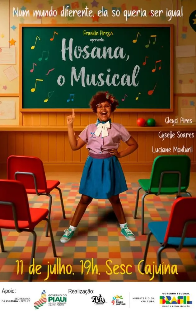 Filme piauiense aborda inclusão escolar com leveza e emoção: “Hosana, o Musical” estreia em outubro