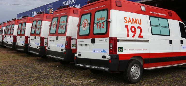 Piauí recebe sete novas ambulâncias do SAMU para reforçar atendimento de urgência