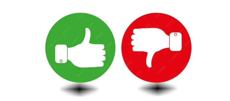 Aprovação e desaprovação?