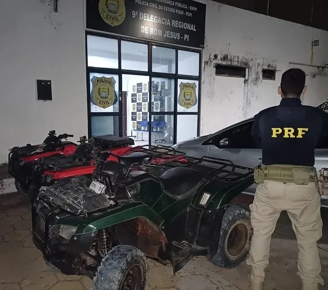 PRF prende três homens no Sul do Piauí por apropriação indébita de quadriciclos alugados em Jericoacoara, no Ceará