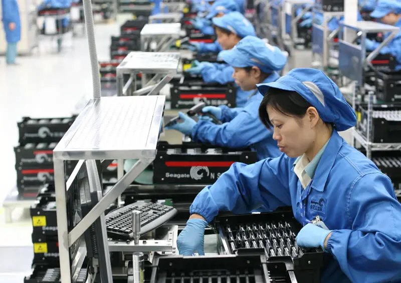 Indústria chinesa registra pior resultado em oito meses