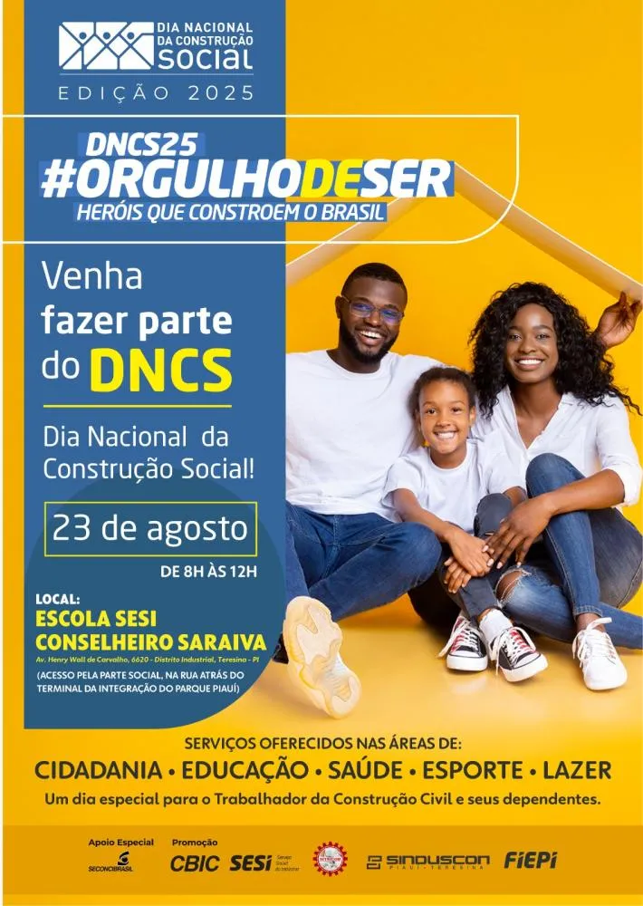 Teresina recebe Dia Nacional da Construção Social neste sábado