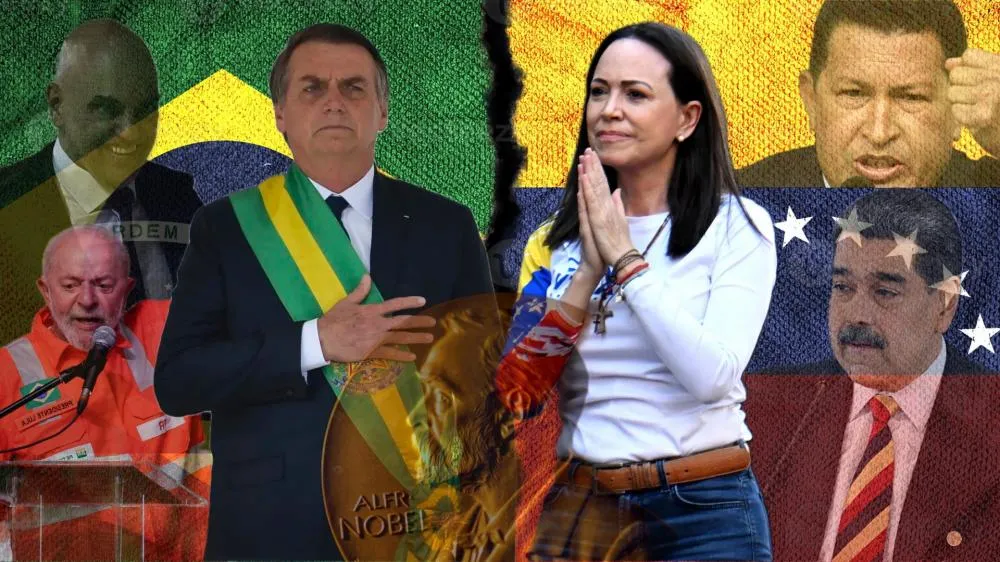 O Nobel da Coragem: María Corina e Jair Bolsonaro, duas faces da mesma luta