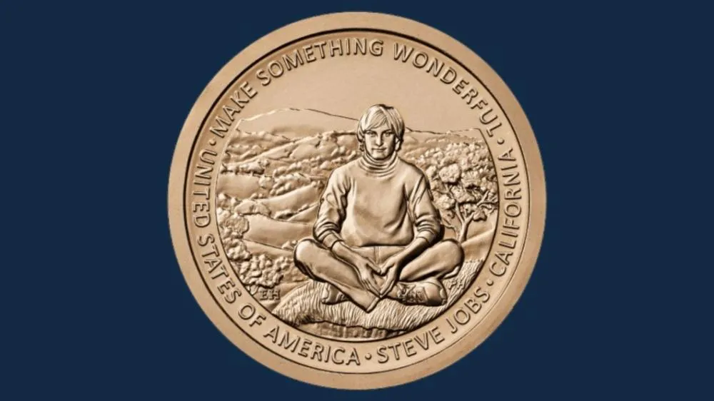 Estados Unidos lançam moeda em homenagem a Steve Jobs